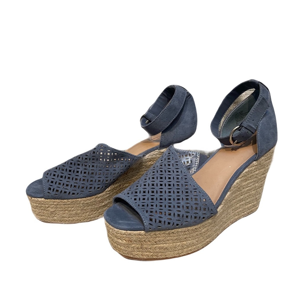 ❤️ 14TH & UNION THERYN ASYMMETRICAL ESPADRILLE WEDGE SANDALS SIZE 9
